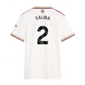 Arsenal William Saliba #2 Replika Tredjetrøje Dame 2025-26 Kortærmet